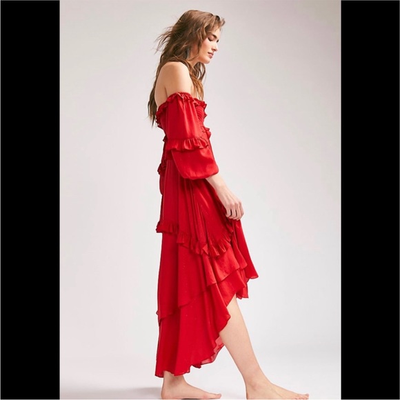 Spell And The Gypsy Collective Clementine Mermaid Off The Shoulder Ruffle Dress - Picture 4 of 8